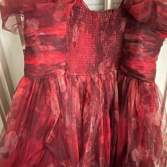 ASOS Curve Red Floral Maxi Dress - Picture 6 of 7